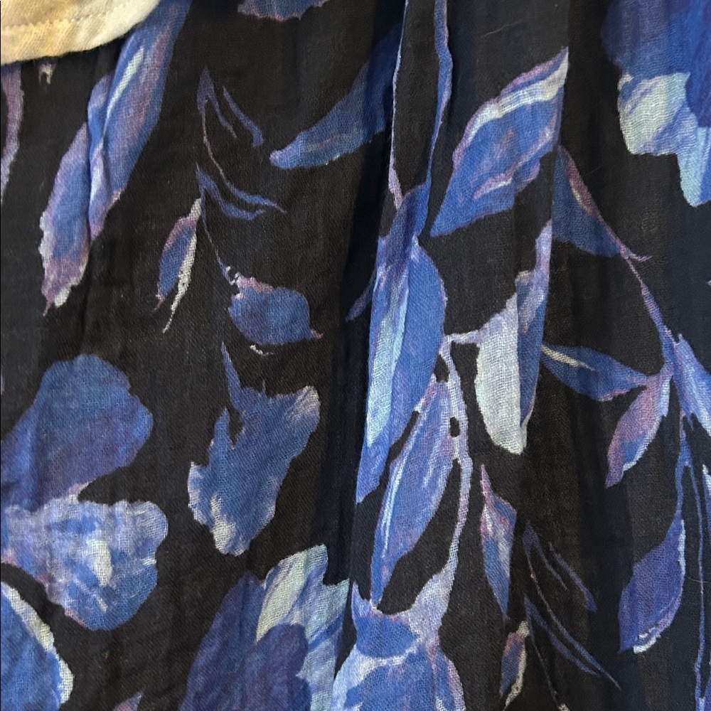 Anthropologie Floral One-Shoulder Beach Throw Dress - Picture 6 of 6